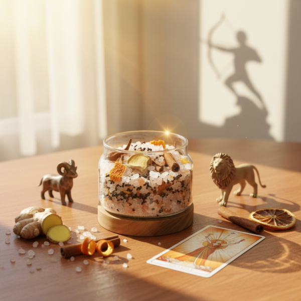 【火象星座】<br>牡羊、獅子、射手<br>提升自信與行動力海鹽<br>Confidence & Action<br>薑 肉桂 紅橘<br>在現實與理想之間找回推進力｜適合創業者、管理者與創作者