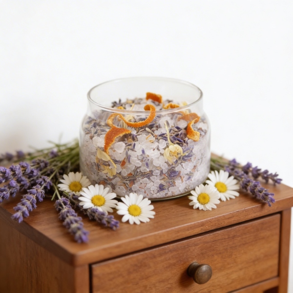 安神舒眠海鹽<br>Calm & Sleep<br>薰衣草 洋甘菊 橘子<br>居家放鬆助眠儀式｜安心回到自己