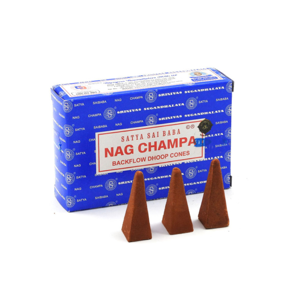 Satya<br>經典濃郁香 倒流香<br>Nag Champa Backflow Dhoop Cone<br>空間療癒儀式香氛